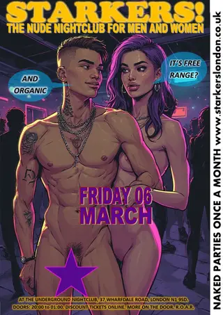 Starkers! (naked clubbing) at The Underground Nightclub