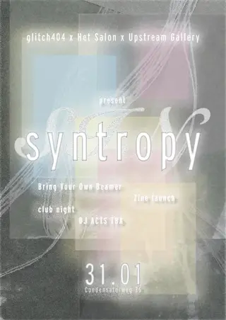 Huisfeest: Syntropy at Het Salon