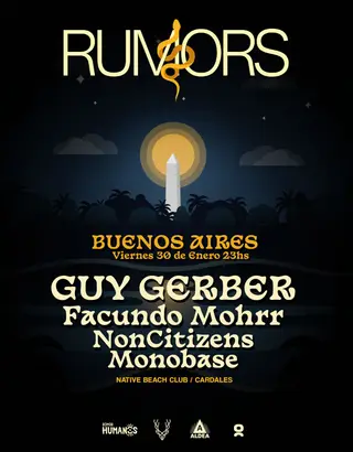 Guy Gerber + Facundo Mohrr & MORE ARTISTS [RUMORS] - by ALDEA, NATIVE BEACH CLUB at TBA - Native Beach Club, Cardales