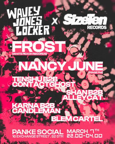 Wavey Jones Locker 004 x Size Ten Records - EDM event at Panke Social in Paris