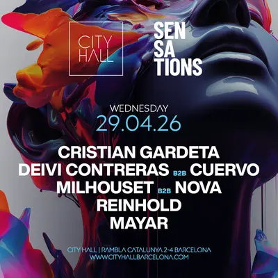 City Hall PRES . SENSATIONS - EDM event at City Hall in Barcelona