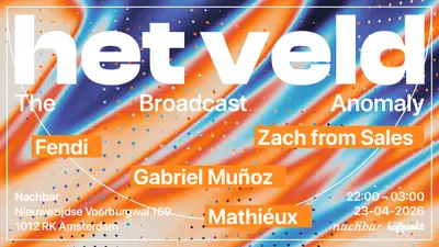 het veld The Broadcast Anomaly het veld The Broadcast Anomaly - EDM event at nachbar in Amsterdam