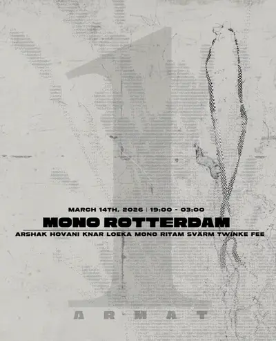 Armat One Year Anniversary - EDM event at Mono in Rotterdam