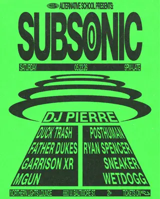 Alternative School presents: SUBSONIC at Northern Lights Lounge