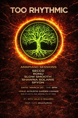 Too Rhythmic presents: Amapiano Sessions at Acoustik Garden Lounge