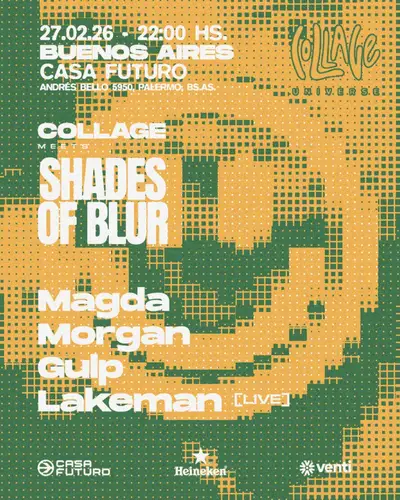 Magda & MORE ARTISTS [SHADES OF BLUR] - by COLLAGE, CASA FUTURO - EDM event at TBA - Casa Futuro, Palermo in Manchester