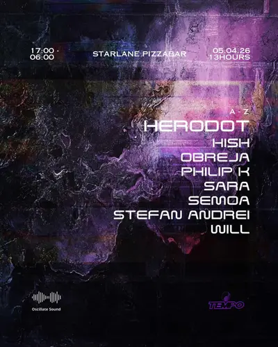 Oscillate x Tempo 12 Hours with Herodot, Hish, Will, Stefan + MORE - EDM event at Starlane Pizza Bar in London