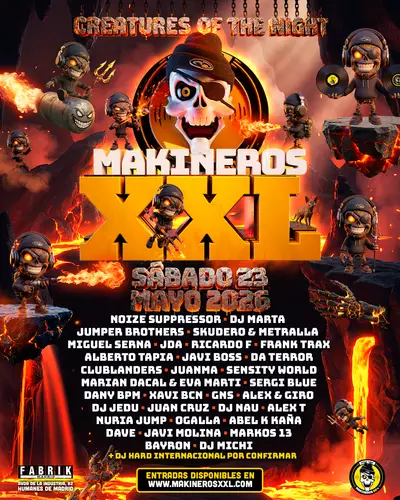 MAKINEROS XXL Fabrik - EDM event at Fabrik in Madrid