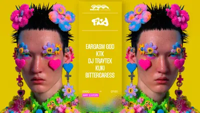 Fluid: EARGASM GOD, DJ Traytex, Ktk, BitterCaress & Kuki - EDM event at Mia Mao in Paris