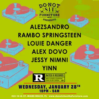 Alessandro, Rambo Springsteen, Louie Danger & More at Do Not Sit On The Furniture