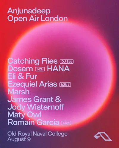 Anjunadeep Open Air on the Thames - EDM event at Old Royal Naval College in London