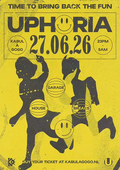 Uphoria - EDM event at KABUL à GoGo in Utrecht
