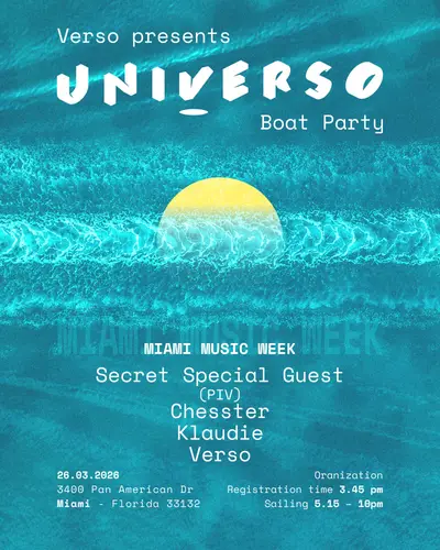Verso presents: UNIVerso BOAT PARTY MMW Verso presents: UNIVerso BOAT PARTY MMW - EDM event at TBA - Boat (coconut grove) in Detroit