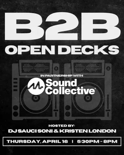 B2B Open Decks - EDM event at Sound Collective in New York City