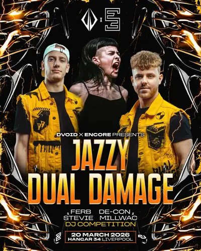 DVOID X ENCORE: JAZZY + Dual Damage - EDM event at Hangar 34 in Paris