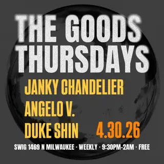 Goods Thursdays: Janky Chandelier / Angelo V. / Duke Shin at Swig Goods Thursdays: Janky Chandelier / Angelo V. / Duke Shin at Swig