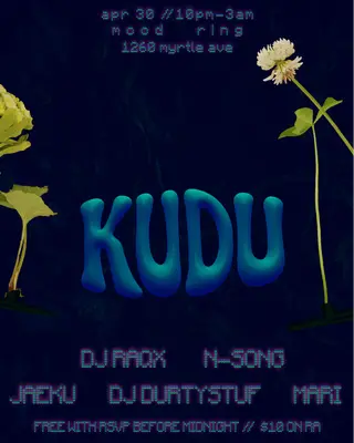 Kudu: DJ RAQX, MARI, Jaeku, DJ Durtystuf, N-SONG at Mood Ring