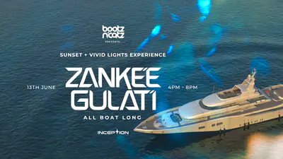 Zankee Gulati ' All Boat Long' Sunset Cruise + Vivid Lights - EDM event at Inception Boat in Sydney