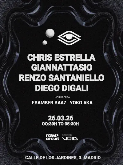 Horus Music Crew X Raw Circuit - EDM event at Sala El Sol in Madrid