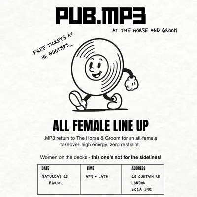 PUB.MP3 PUB.MP3 - EDM event at The Horse & Groom in London