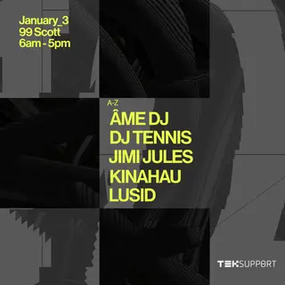 Teksupport 10: Jan 2 Afterparty at 99 Scott Ave