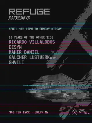 Refuge Saturdays with Ricardo Villalobos, Galcher Lustwerk, Maher Daniel New York 2026 - EDM news article Refuge Saturdays with Ricardo Villalobos, Galcher Lustwerk, Maher Daniel New York 2026 - EDM news article