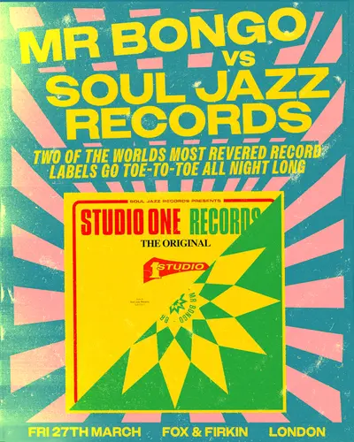 Mr Bongo VS Soul Jazz Records (All Night Long) - EDM event at The Fox and Firkin in London
