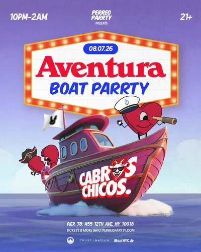 Aventura Boat Party - Bachata & Latin Yacht Cruise - EDM event at Pier 78 at Hudson River Park in New York