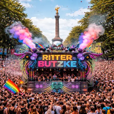 Ritter Butzke x House on Rave Float at Rave the Planet - EDM event at Straße des 17. Juni in Berlin