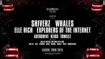 BLACKLIST pres. SHIVERZ / Whales - EDM event at Bootshaus in Cologne