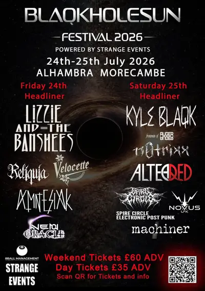 Blaqkholesun 2026 - EDM event at Alhambra Live Morecambe in Manchester