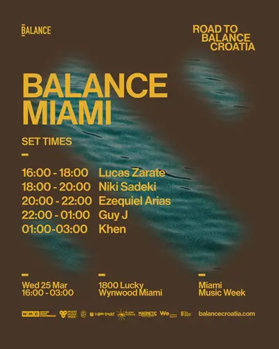 Balance Miami - EDM event at 1-800-Lucky in Miami