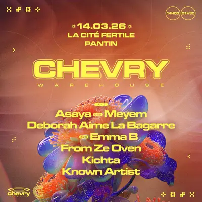 Chevry Warehouse: Asaya B2b MEYEM, Kichta, Emma B B2b Dalb - EDM event at La Cité Fertile in Barcelona