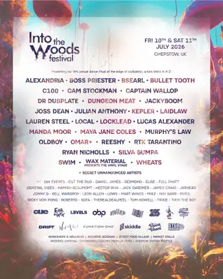 Into the Woods festival 2026 at Piercefield Park, Chepstow, UK