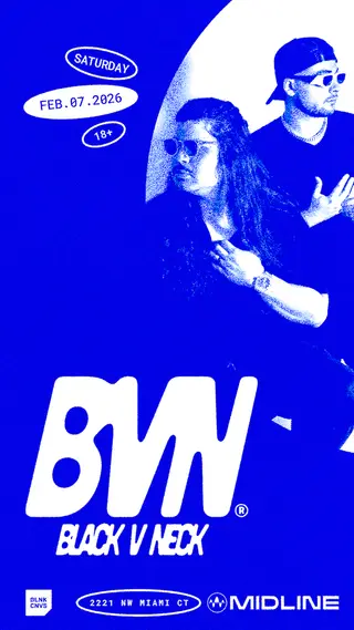 BLACK V NECK - Sat 2.07.26 at Midline