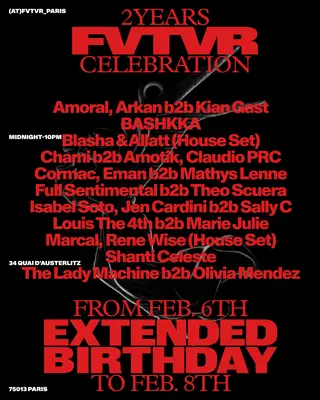 Fvtvr - EXTENDED BIRTHDAY at Fvtvr Fvtvr - EXTENDED BIRTHDAY at Fvtvr