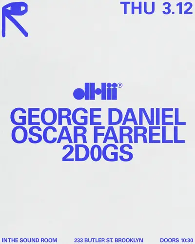 dh2 Label Night: George Daniel, Oscar Farrell, 2D0GS - EDM event at public records in New York