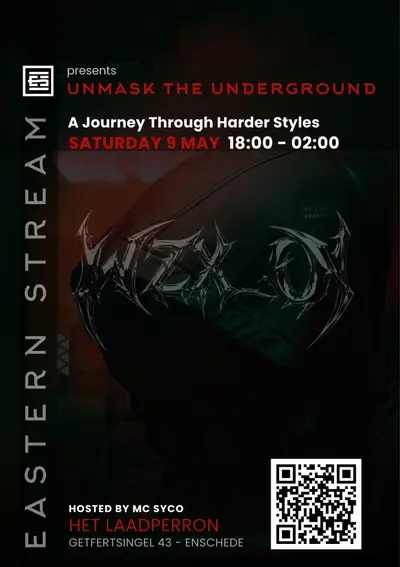 EASTERN STREAM 5 YRS: WZX_O (IT) Hard Techno vs Early Hardcore event EASTERN STREAM 5 YRS: WZX_O (IT) Hard Techno vs Early Hardcore event - EDM event at HET Laadperron, Enschede in Enschede
