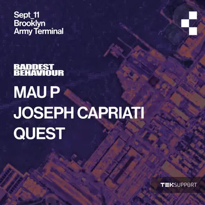 Teksupport: Mau P (Friday) - EDM event at Brooklyn Army Terminal in New York City