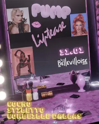 PUMP x LIPTEASE - BAREBACKSTAGE at La Bellevilloise