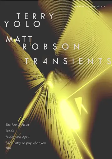 TERRY YOLO MATTROBSON TR4NSIENTS at The Fox & Newt Pub TERRY YOLO MATTROBSON TR4NSIENTS at The Fox & Newt Pub