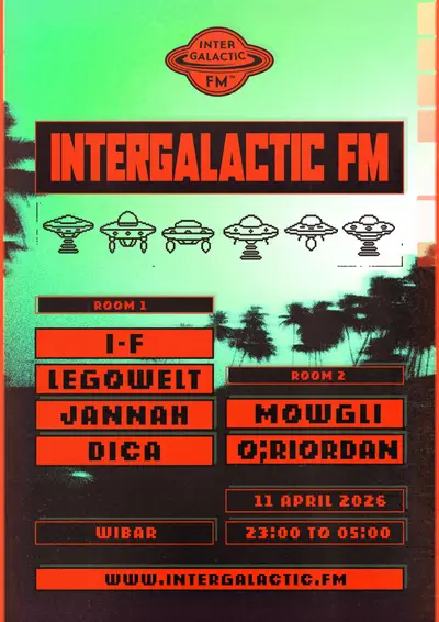 Intergalactic FM - Legowelt & I-F - EDM event at Wibar in Amersfoort