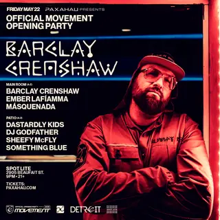 Barclay Crenshaw - Official Movement Opening Party at Spot Lite Detroit