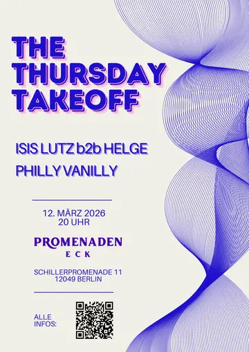 THE THURSDAY TAKEOFF at Promenaden Eck THE THURSDAY TAKEOFF at Promenaden Eck