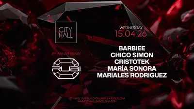 RUBI SHOWCASE - 3rd Anniversary - EDM event at City Hall in Barcelona