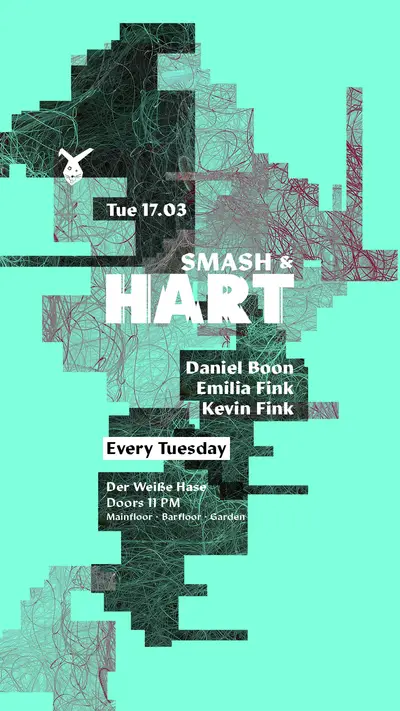 Smash & HART ◢◤ Tuesday Rave [free entry until midnight*] - EDM event at Der Weiße Hase in Berlin