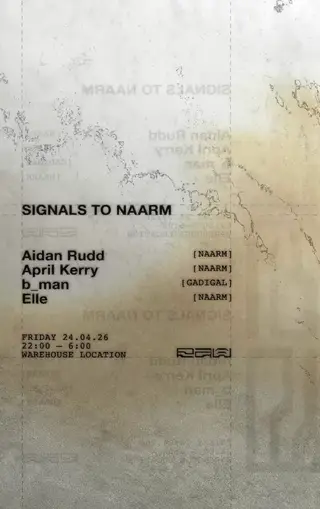 RAW ⌖ Signals To Naarm ⌖ Warehouse at TBA RAW ⌖ Signals To Naarm ⌖ Warehouse at TBA