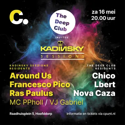 The Deep Club invites Kadinsky Sessions - EDM event at Cpunt in All