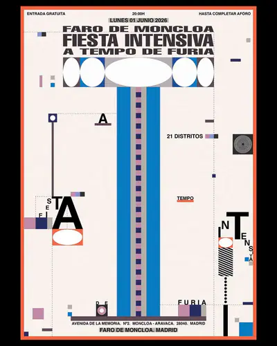 Fiesta Intensiva: A Tempo De Furia - EDM event at TBA - Faro de Moncloa in Madrid