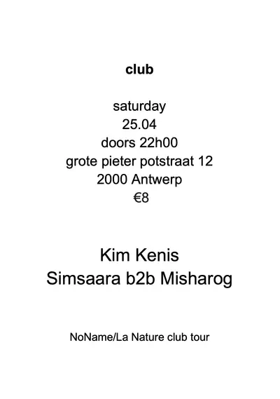 club - EDM event at 09h30-05h30 in Antwerp
